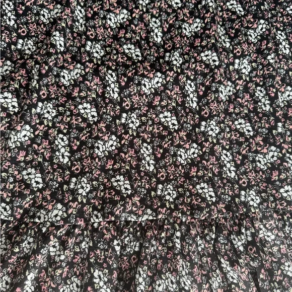 Max Studio Black Floral Wrap Midi Dress size S small new - Picture 10 of 12